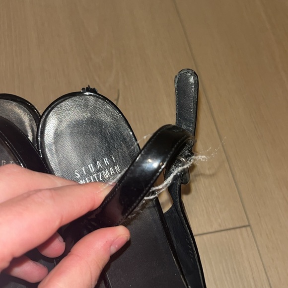 Stuart Weizmann patent leather espadrille wedges - Picture 4 of 5